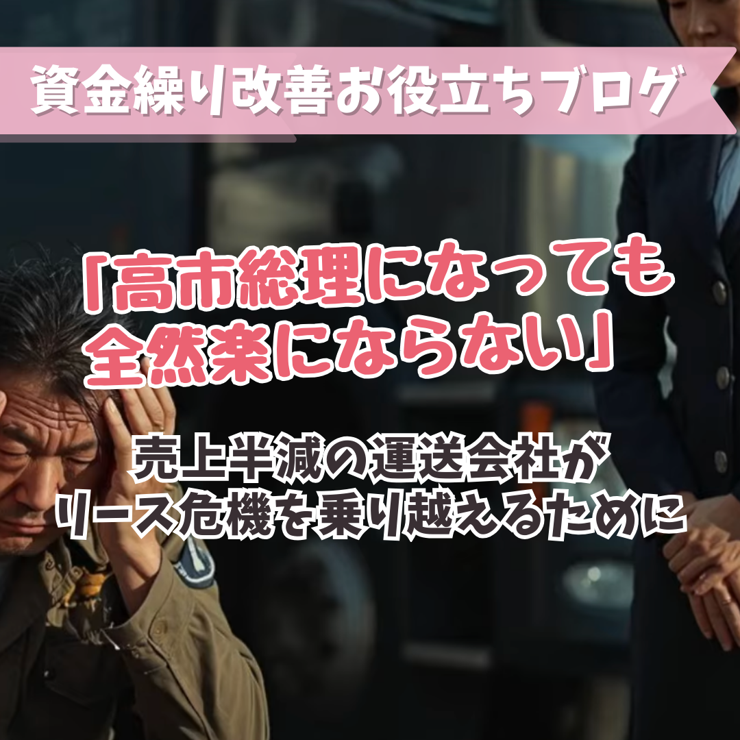 「高市総理になっても全然楽にならない」売上半減の運送会社がリース危機を乗り越えるために